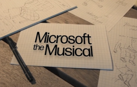 The start of the battling software company musical?